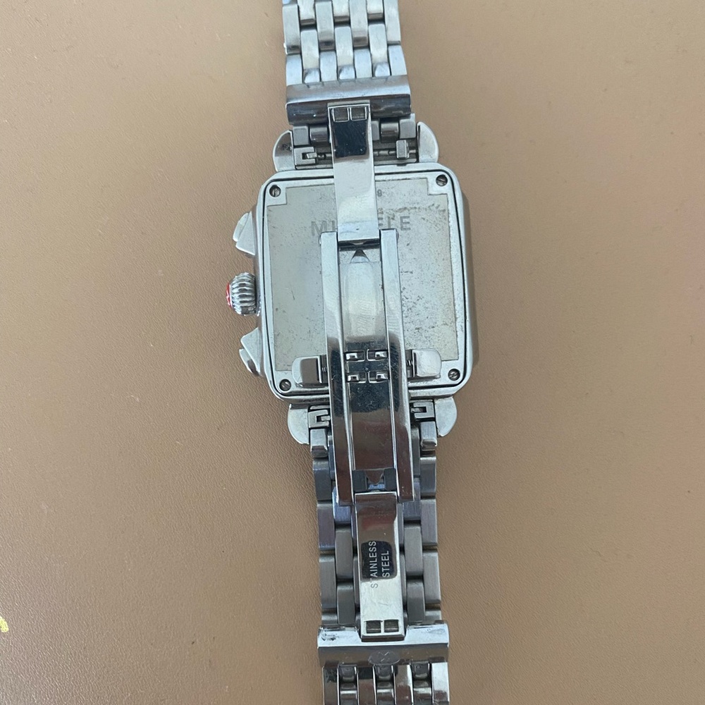 Michele Deco Chronograph 33mm Silver watch - Picture 5 of 7